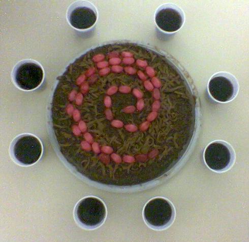 Debian Festival 2 e o bolo com confeitos